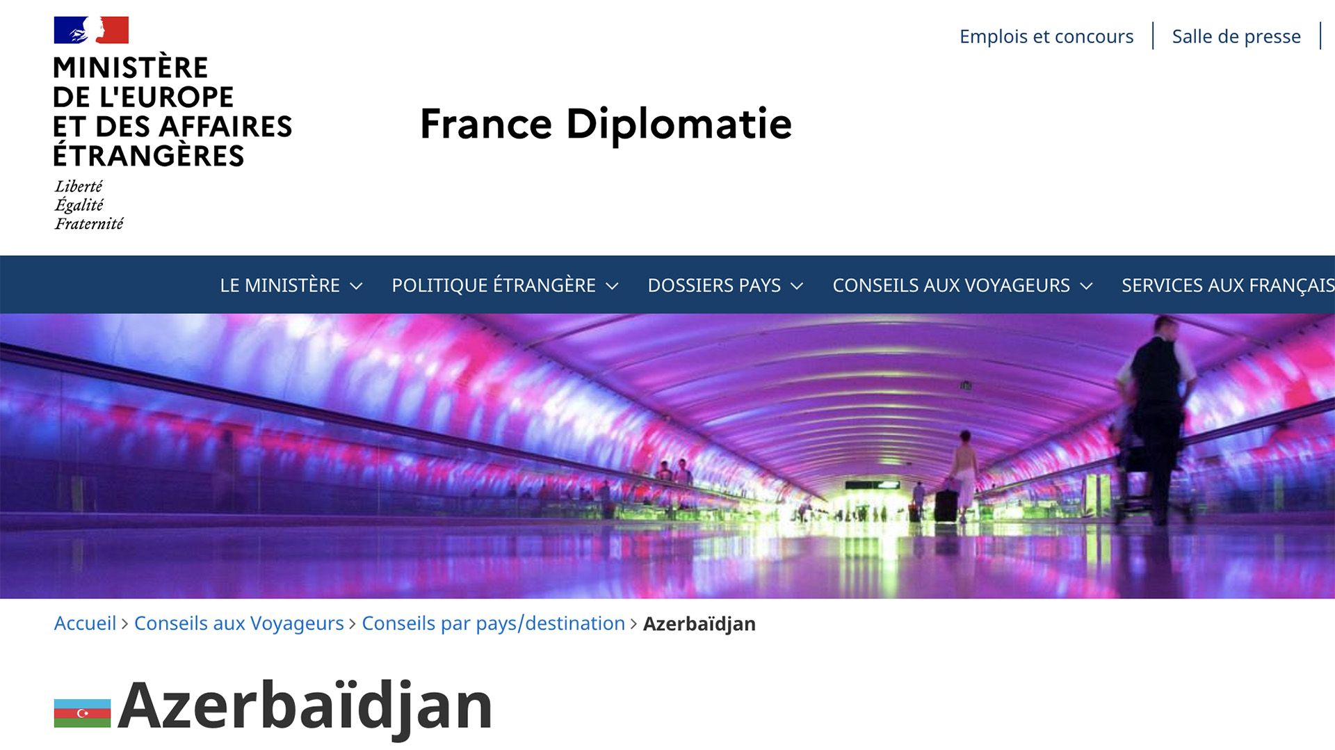 AZERBAÏDJAN : LA PETITE VENGEANCE DE LA DIPLOMATIE FRANÇAISE